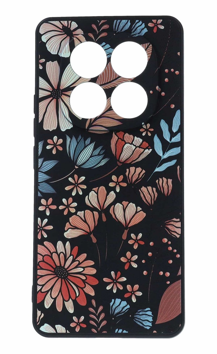 Zadní kryt Design na Xiaomi Redmi Note 14 Pro 5G Luční kvítí černý