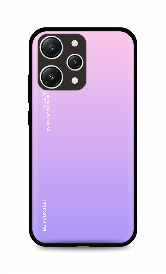 Zadní pevný kryt LUXURY na Xiaomi Redmi 12 duhový růžový