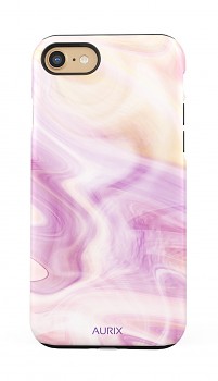 Luxusní kryt AURIX na iPhone SE 2020 Pinky Wave