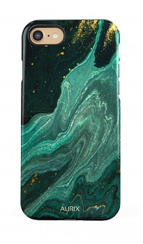 Luxusní kryt AURIX na iPhone SE 2020 Green Lagoon