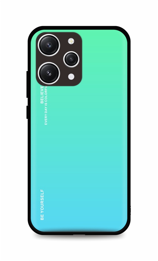 Levně Kryt TopQ LUXURY Xiaomi Redmi 12 pevný duhový zelený 106826 (pouzdro neboli obal na mobil Xiaomi Redmi 12)