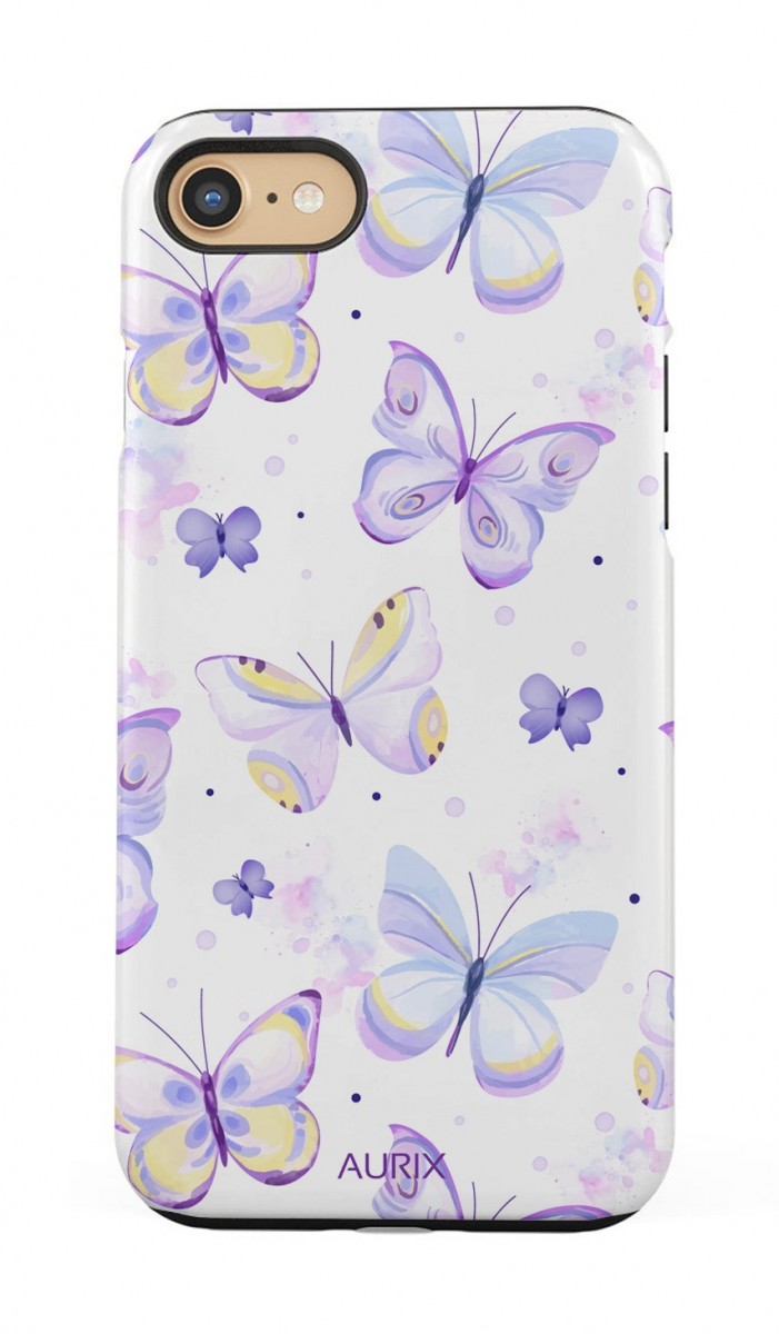 Luxusní kryt AURIX na iPhone SE 2020 Butterflies