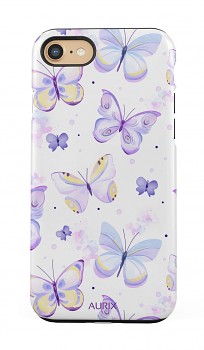 Luxusní kryt AURIX na iPhone SE 2020 Butterflies