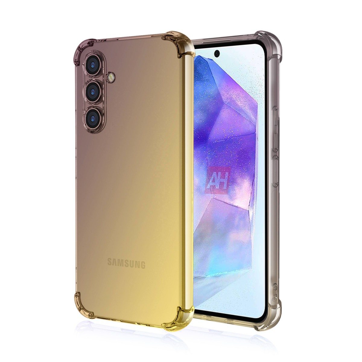 Levně Kryt TopQ Xiaomi Redmi 13C 5G Shock duhový purpurovo-žlutý 126848 (pouzdro neboli obal na mobil Xiaomi Redmi 13C 5G)