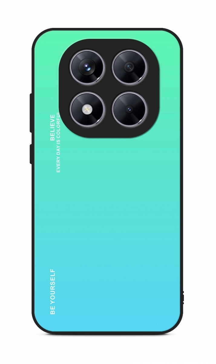 Zadní pevný kryt LUXURY na Xiaomi Redmi Note 14 Pro 5G duhový zelený
