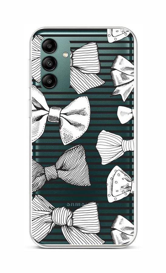Levně Kryt TopQ Samsung A04s Mašličky 86860 (pouzdro neboli obal na mobil Samsung A04s)
