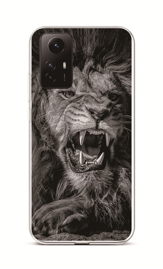 Zadní kryt na Xiaomi Redmi Note 12S Černobílý lev