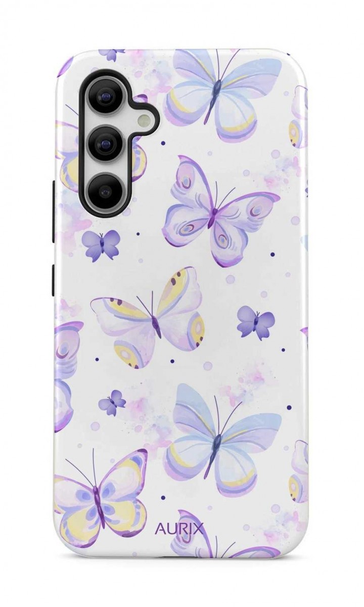 Levně Kryt AURIX Samsung A54 5G pevný Butterflies 126888 (pouzdro neboli obal na mobil Samsung A54 5G)