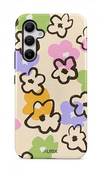 Luxusní kryt AURIX na Samsung A54 5G Flower Drawing