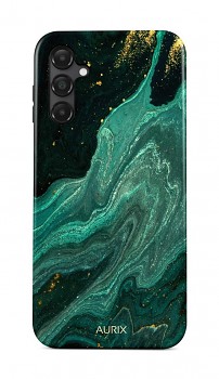 Luxusní kryt AURIX na Samsung A14 Green Lagoon