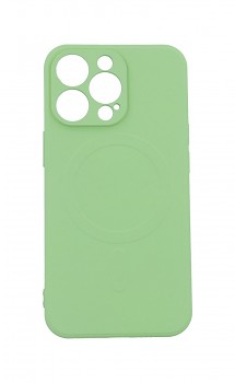Zadní silikonový kryt na iPhone 13 Pro s MagSafe zelený