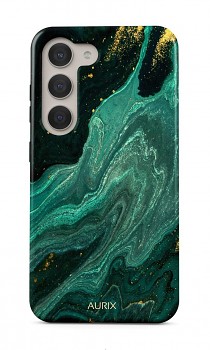 Luxusní kryt AURIX na Samsung S23 Green Lagoon