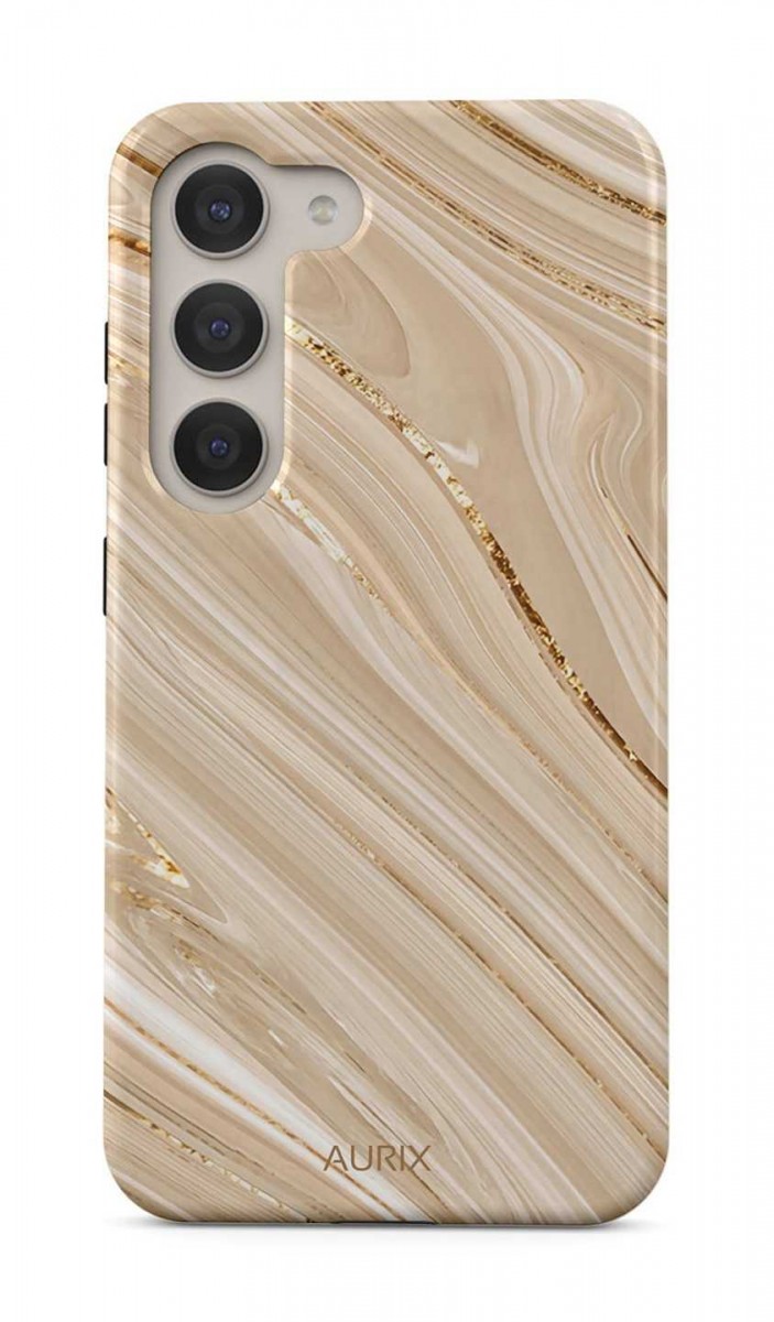Luxusní kryt AURIX na Samsung S23 Golden Sands