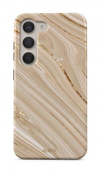 Luxusní kryt AURIX na Samsung S23 Golden Sands