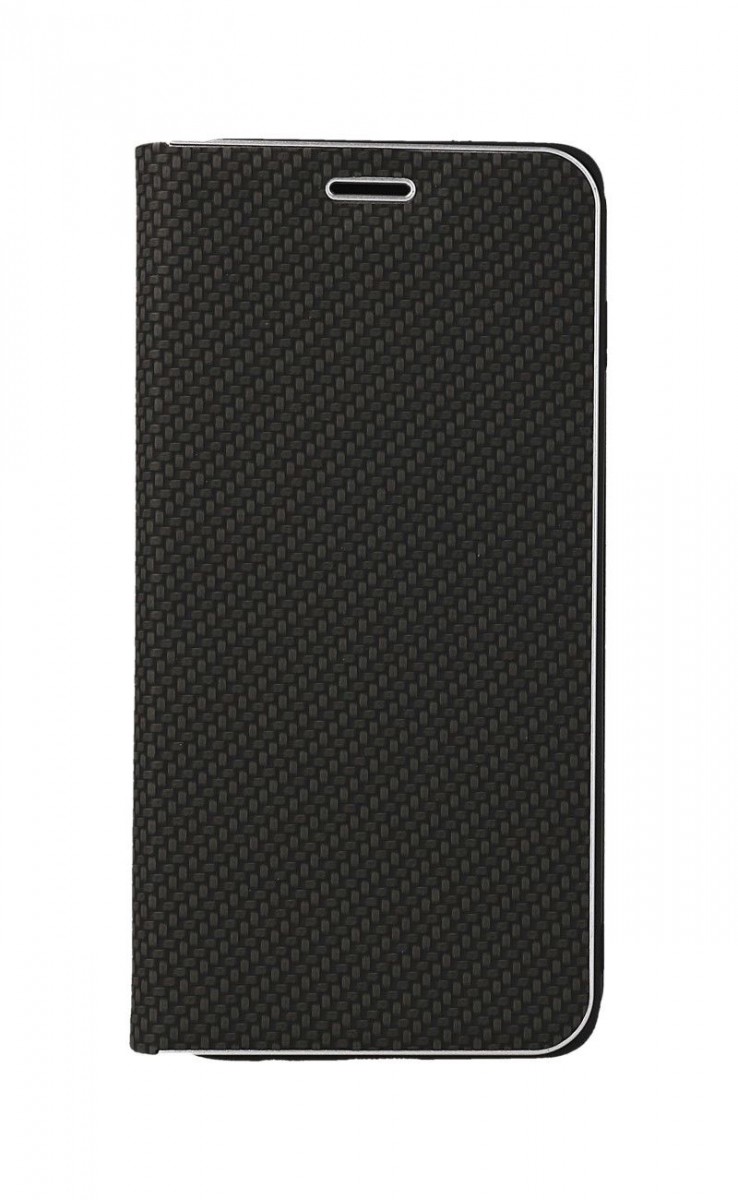 Knížkové pouzdro Luna Carbon Book na Samsung S10 černé