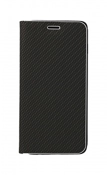 Knížkové pouzdro Luna Carbon Book na Samsung S10 černé