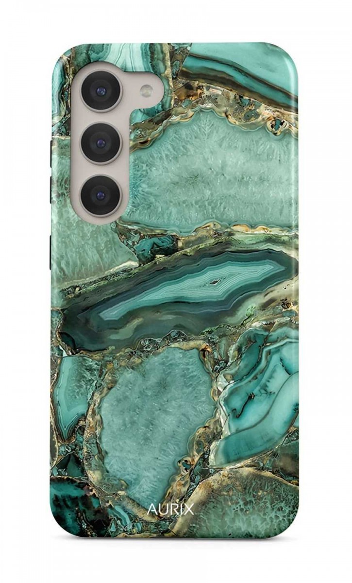 Luxusní kryt AURIX na Samsung S23 Emerald Glow