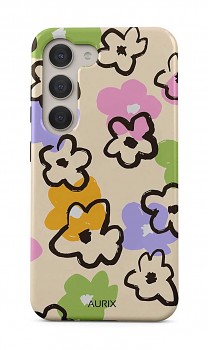Luxusní kryt AURIX na Samsung S23 Flower Drawing