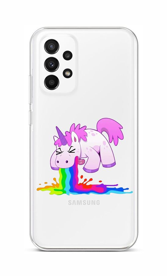 Levně Kryt TopQ Samsung A23 5G Rainbow Splash 86953 (pouzdro neboli obal na mobil Samsung A23 5G)