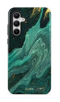 Luxusní kryt AURIX na Samsung A55 Green Lagoon