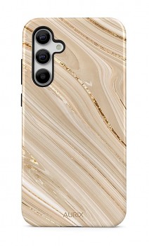 Luxusní kryt AURIX na Samsung A55 Golden Sands