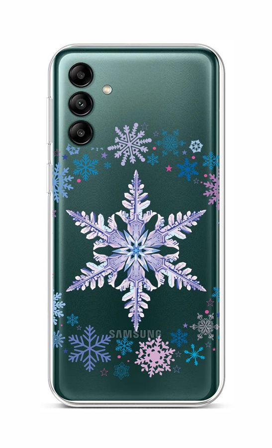 Levně Kryt TopQ Samsung A04s Snowflake 86960 (pouzdro neboli obal na mobil Samsung A04s)