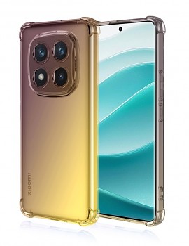 Zadní kryt na Xiaomi Redmi Note 14 Pro+ 5G Shock duhový purpurovo-žlutý