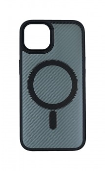 Zadní pevný kryt Magnetic Carbon na iPhone 13 tmavý