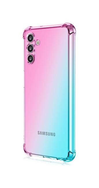 Zadní kryt na Samsung A13 5G Shock duhový mentolovo-růžový