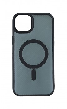 Zadní pevný kryt Magnetic Carbon na iPhone 14 Plus tmavý