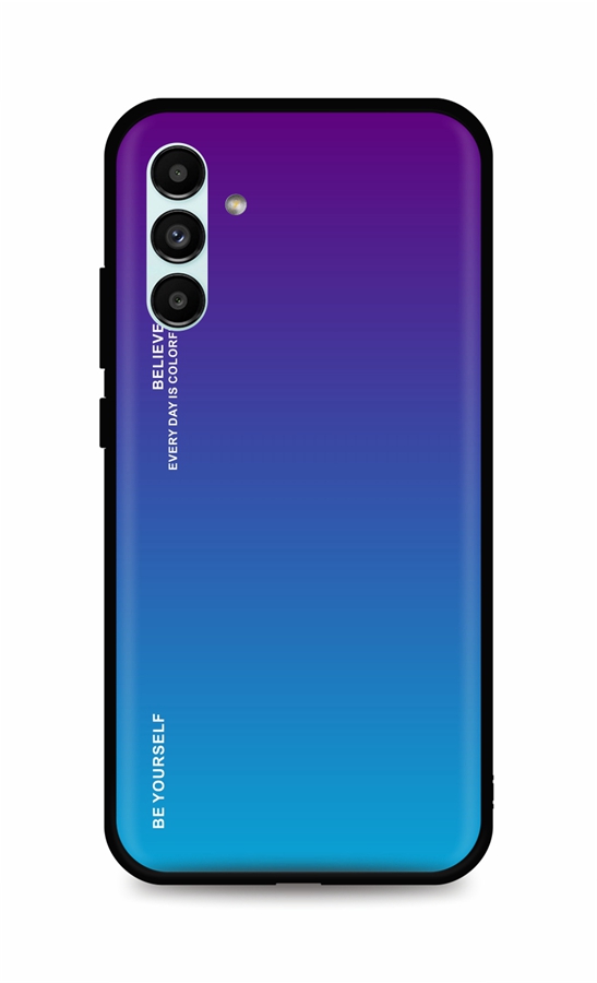Zadní pevný kryt LUXURY na Samsung A13 5G duhový purpurový