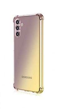 Zadní kryt na Samsung A04s Shock duhový purpurovo-žlutý