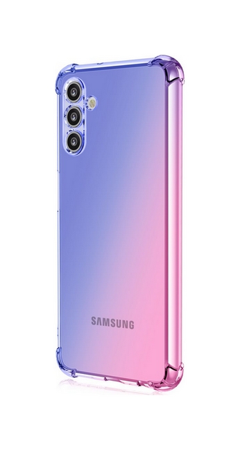 Zadní kryt na Samsung A04s Shock duhový modro-růžový