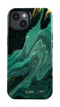 Luxusní kryt AURIX na iPhone 13 Mini Green Lagoon