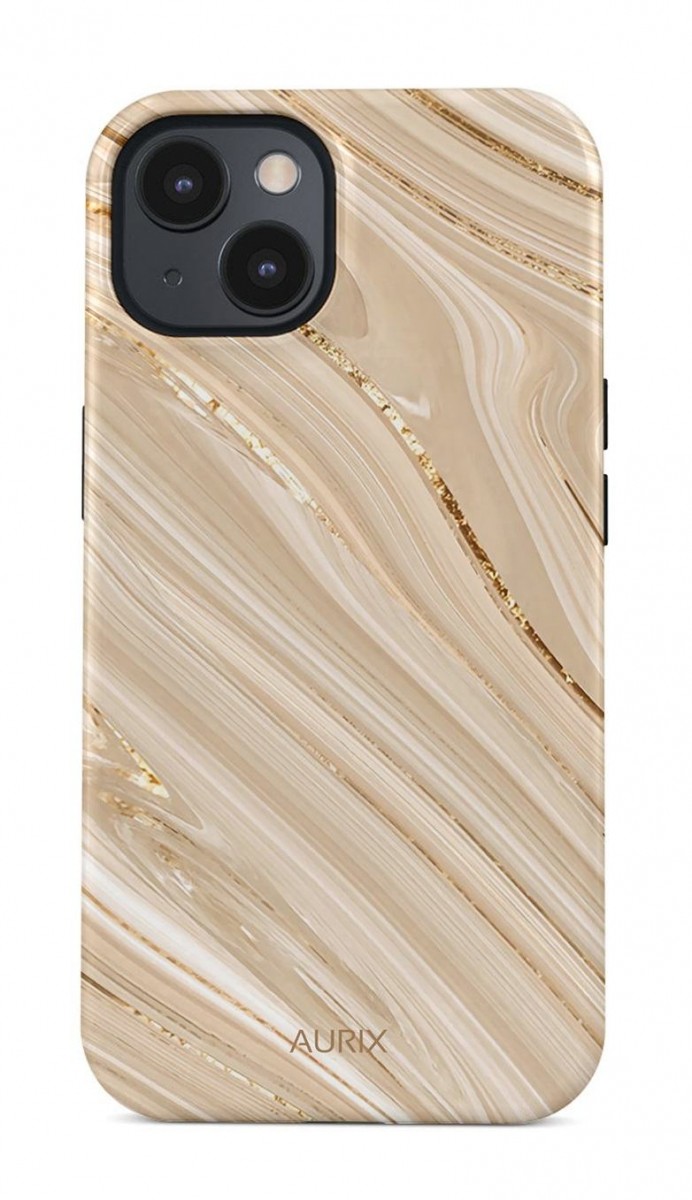 Luxusní kryt AURIX na iPhone 13 Mini Golden Sands