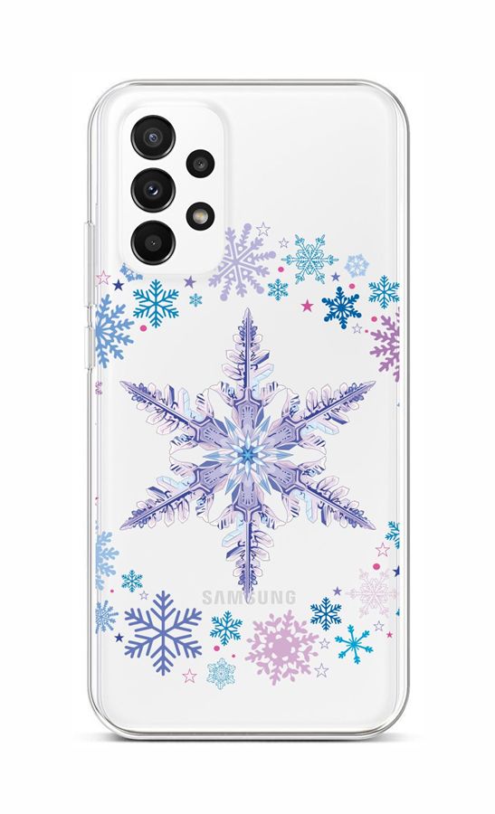 Levně Kryt TopQ Samsung A23 5G Snowflake 87097 (pouzdro neboli obal na mobil Samsung A23 5G)