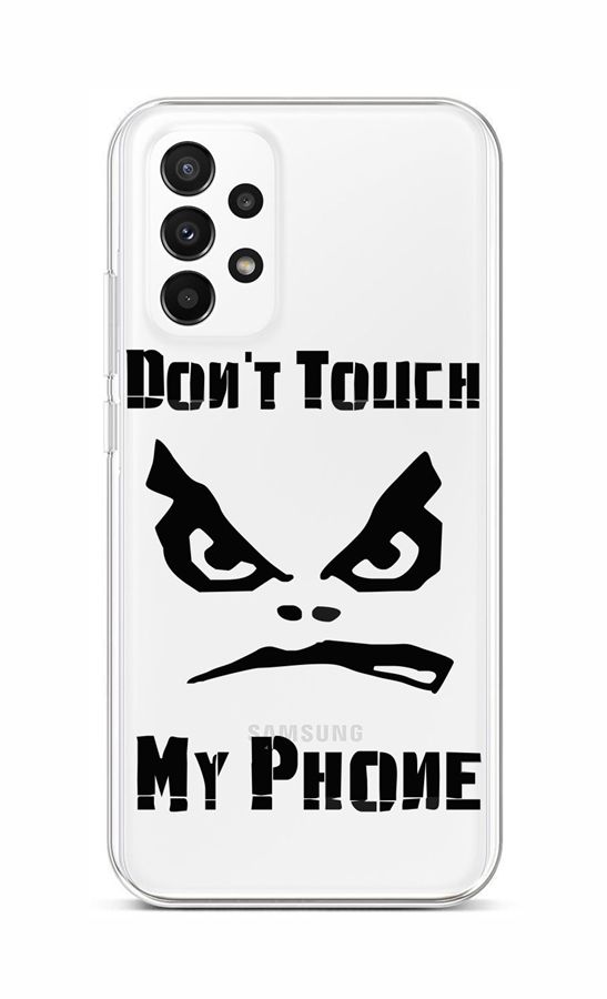 Levně Kryt TopQ Samsung A23 5G Don't Touch průhledný 87101 (pouzdro neboli obal na mobil Samsung A23 5G)