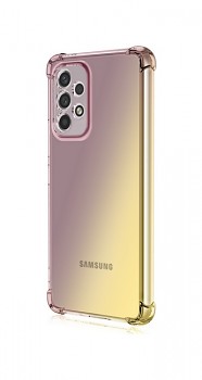 Zadní kryt na Samsung A23 5G Shock duhový purpurovo-žlutý