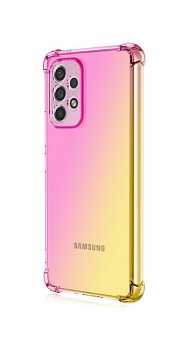 Zadní kryt na Samsung A23 5G Shock duhový růžovo-žlutý
