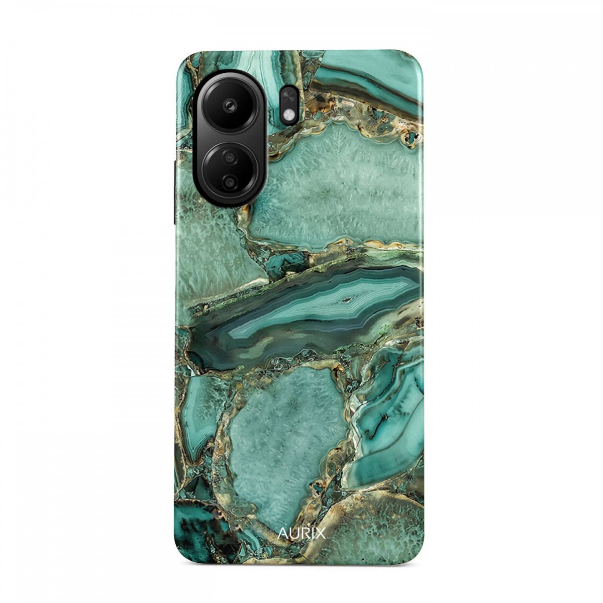 Levně Kryt AURIX Xiaomi Redmi 13C pevný Emerald Glow 127145 (pouzdro neboli obal na mobil Xiaomi Redmi 13C)