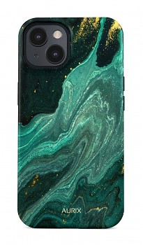 Luxusní kryt AURIX MagSafe na iPhone 13 Green Lagoon