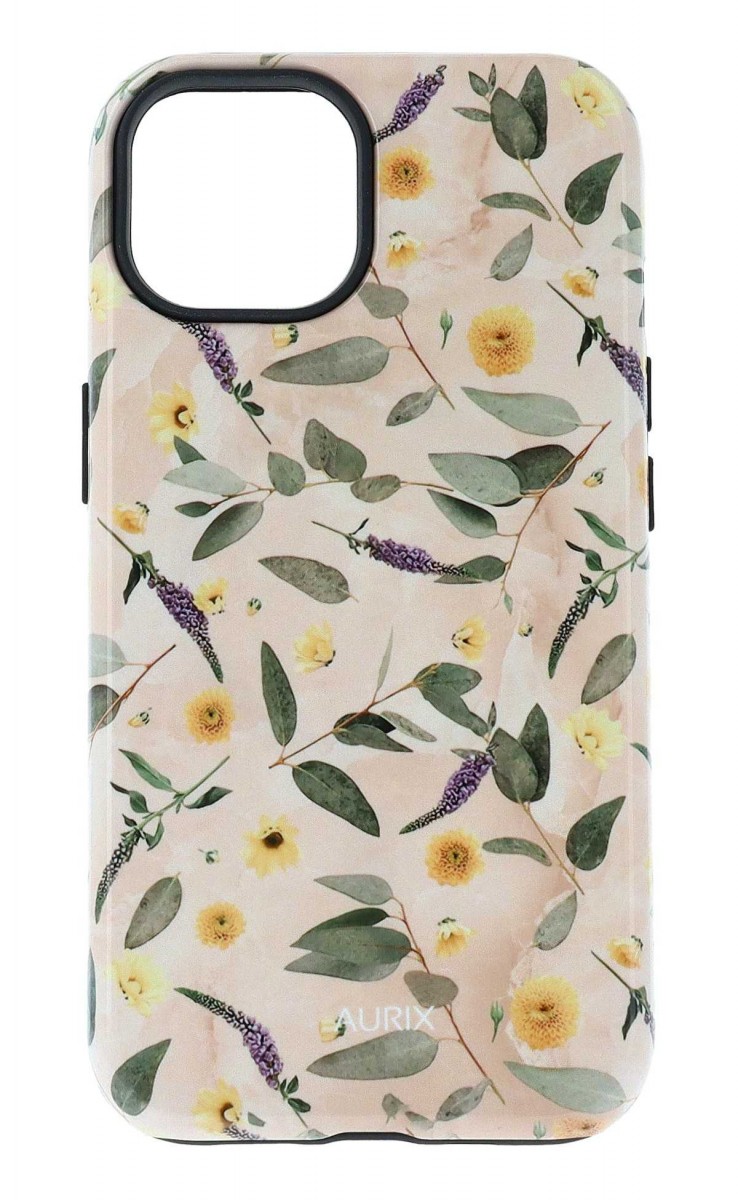Luxusní kryt AURIX MagSafe na iPhone 13 Summer Bloom