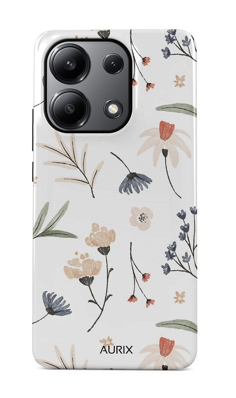 Luxusní kryt AURIX na Xiaomi Redmi Note 13 Floral Fantasy
