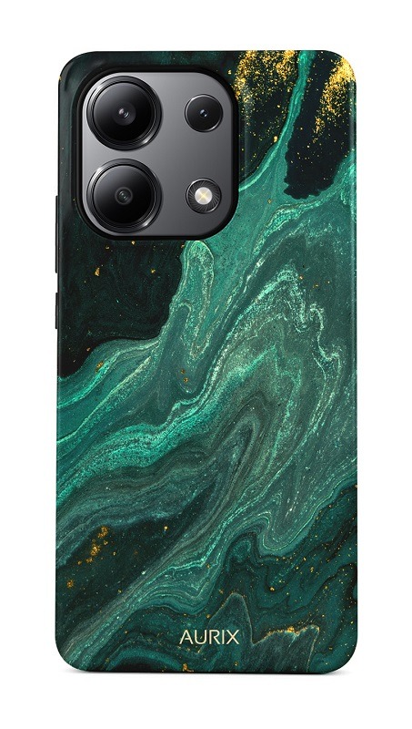 Luxusní kryt AURIX na Xiaomi Redmi Note 13 Green Lagoon