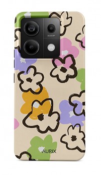 Luxusní kryt AURIX na Xiaomi Redmi Note 13 Pro 5G Flower Drawing