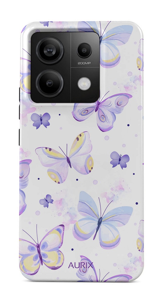 Kryt AURIX Xiaomi Redmi Note 13 Pro 5G pevný Butterflies 127192