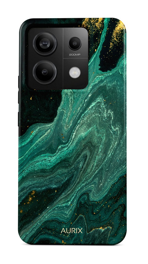 Luxusní kryt AURIX na Xiaomi Redmi Note 13 Pro 5G Green Lagoon