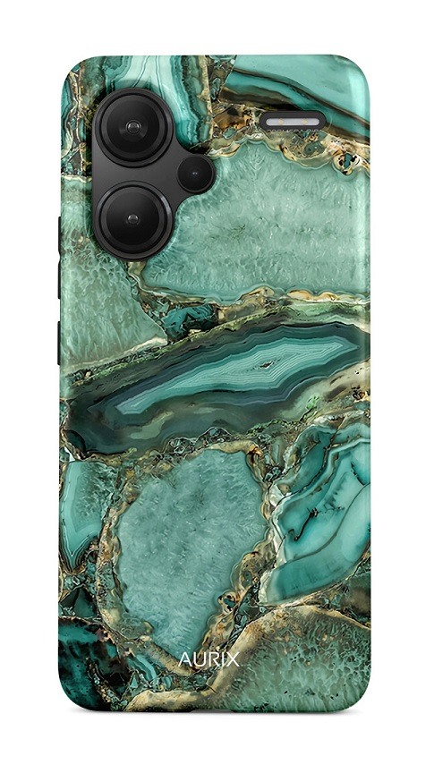 Luxusní kryt AURIX Xiaomi Redmi Note 13 Pro+ 5G Emerald Glow