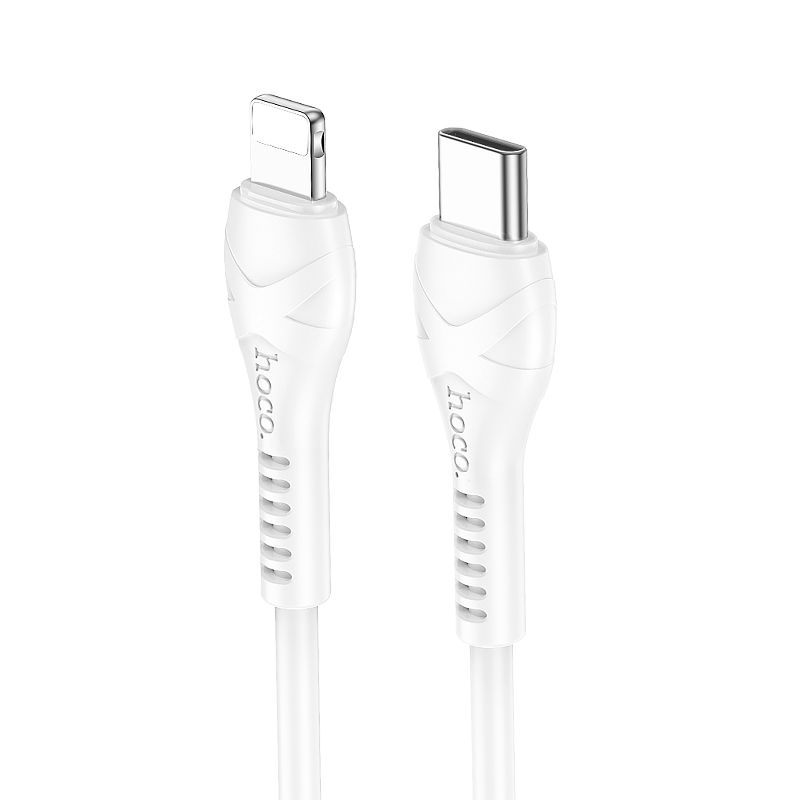 Levně Datový kabel Hoco X37 USB-C na Lightning 1m bílý 127319