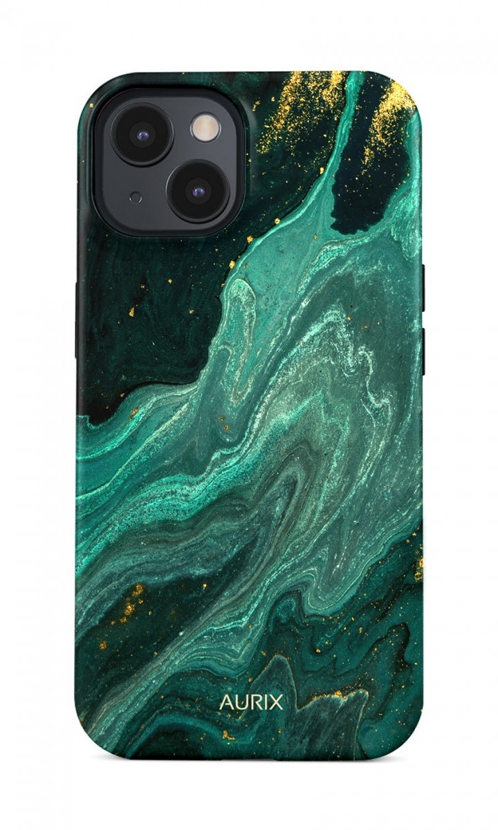 Luxusní kryt AURIX MagSafe na iPhone 15 Green Lagoon